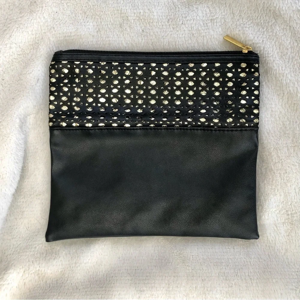 Gold Metallic Clutch Bag